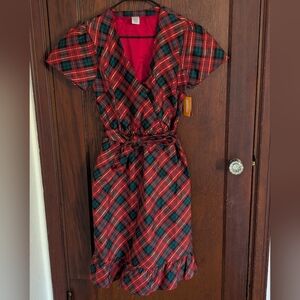 New With Tags Gymboree Red Plaid Family Matching Dress Size Medium